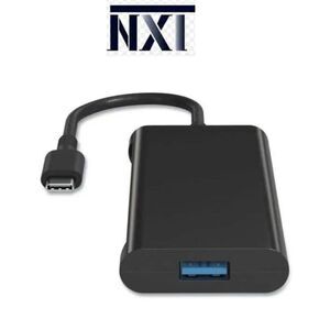 NXT Technologies USB 3.0 Type-C Hub, 4 Ports, Black